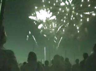 Amateur girl fucked during fireworks