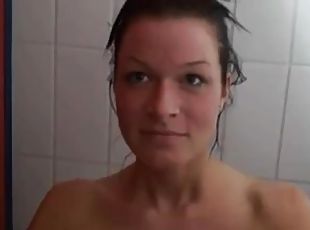 baden, dilettant, erotisch-mutti, deutsch, beule, dusche
