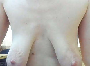 amateur, maduro, natural, webcam, a-solas, tetas-caídas