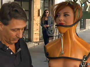 en-plein-air, public, hardcore, bdsm, cam, sexe-de-groupe, voyeur, rousse, fétiche, bondage