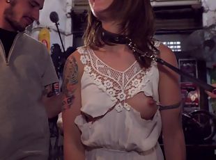 Silvia Rubi gets her cunt pounded by her kinky friends in the public