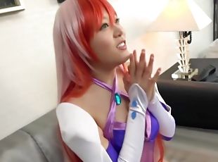 costumed and kinky girl Hamasaki Maois ready for strong orgasm