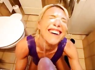 kone, anal, cumshot, hardcore, par, pov, facial, toalett