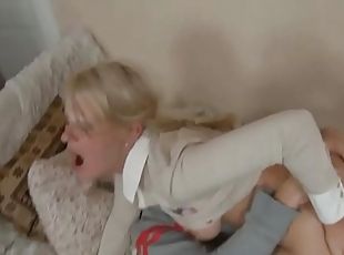 rough anal sex is the only thing what this horny blonde wants for t...