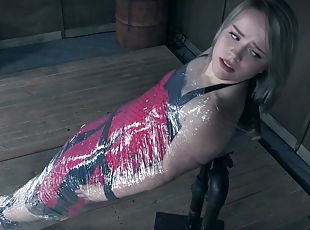 teenager, bdsm, slave, blond, fetish, bondage, tatovering