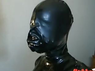 facial, fetisj, latex, maske