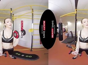 Anal Workout for Fit Gym Teen in VR action