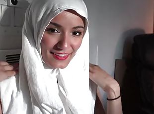 arab, gadis-indian, cantik, putih