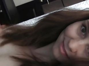 This amateur porn video of hot brunette girl just leaked on internet