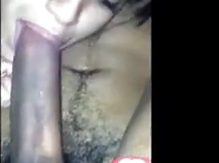 Indian slut sucks fat hairy cock in pov