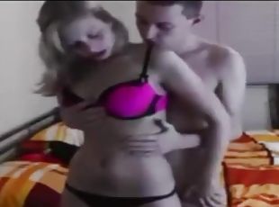 babes, adolescente, pareja, bragas, primera-vez, corrida, webcam, sujetador