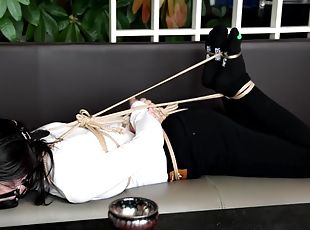 asiatique, bdsm, fétiche, bâillonnement, chinoise, bondage