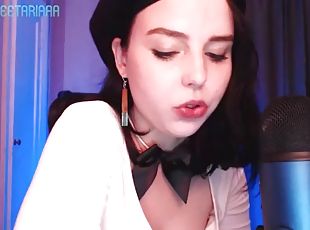 Beautiful french girl seducing daddy