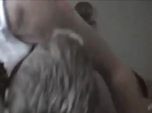 Amateur horny mom's pussy banged hard by big cock dude