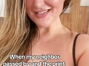 Sexy blonde milf is into her neighbour