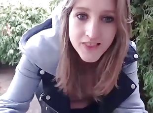 Broadcasting while undressing and masturbating outdoors in a park 4...