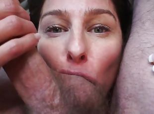 Heather Harmon in webcam POV blowjob and hardcore - Big fake tits i...