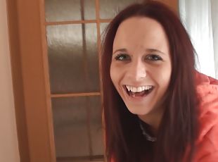 CZECH AMATEUR - REDHEAD GF & HER FUCKER