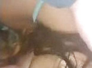 Getting my dick sucked by latina while native licks her ass out rea...