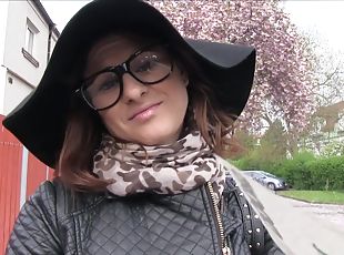 Fashion Student Fucks A Stranger Outdoors and in the Car - Billie Star
