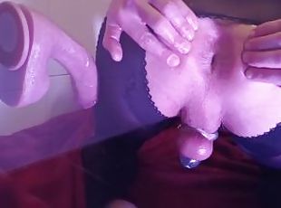 Chastity and Stockings Great Angle Shower Glass 4K 2160p UHD Huge D...