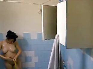 mandi, amateur, remaja, buatan-sendiri, semula-jadi, mandi-shower, solo