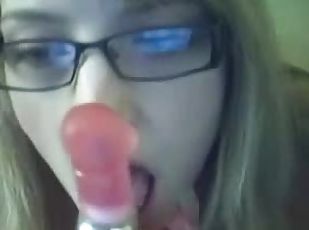 briller, onani, amatør, teenager, legetøj, hjemmelavet, blond, webcam, dildo, solo