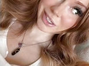 gros-nichons, grosse, chatte-pussy, amateur, belle-femme-ronde, rousse, solo, tatouage