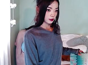 masturbação, amador, japonesa, webcam, inocente
