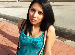 Gorgeous Latina has a fat cock inside her wet pussy