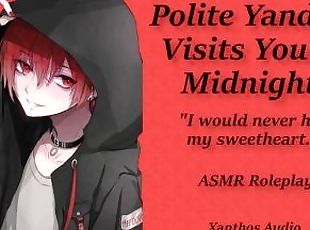 Polite Yandere Visits You At Midnight!(M4F)(ASMR)(Yandere)(Soft spo...