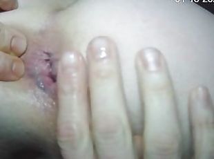 amatör, anal, tonåring, fingerknull, ung18, kinky, perfekt, ensam, close-up