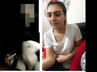 junge, araber, türkisin, brunette, domina