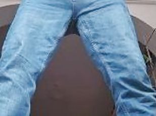 kencing, amateur, fetish, solo, jeans