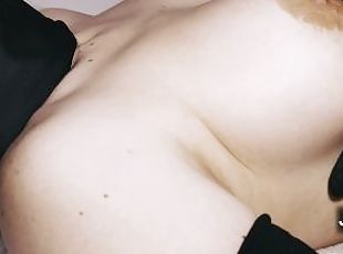 I ask my HORNY ROOMMATE for an oil BOOB MASSAGE on my BIG TITS