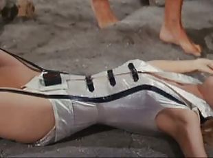 Incredibly Hot Retro Star Jane Fonda Wearing a Tight Space Suit