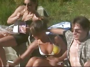 im-freien, babe, berühmtheit, bikini