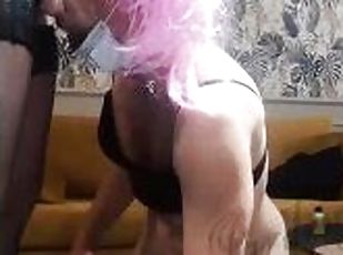 Sissy slut fucked hard and received a strong deep throat. Full vide...