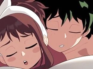 My hero academia Izuku Midoriya and Uraraka have beautiful sex