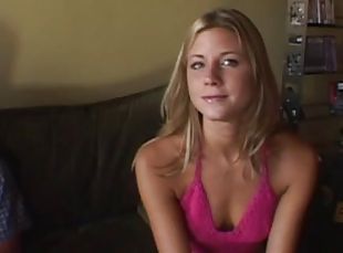 Cute pornstar with natural tits getting deepthroat feasting in reality shoot