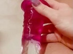 masturbação, orgasmo, amador, brinquedo, bbw, suja, fudendo, dildo, sozinho