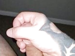 Tattooed Step Dad Masturbating In Slow Motion