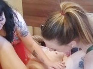 Str8 Lad Lil D get his Ass Hole shaved by two of his bitchess! @dar...