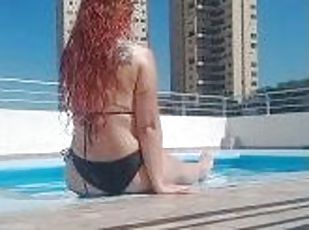 cur, amatori, milf, latina, camera, voyeur, piscina, fetish, solo, bikini