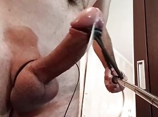 Electro massage and cum