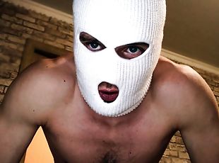 Dominant DADDY in balaclava FUCKS his SLAVE and cums in your MOUTH!...