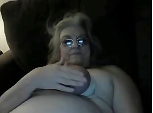 abuelita, regordeta, webcam