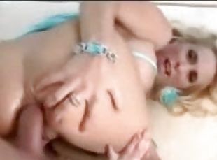 Sexy big titty blonde chick sucking and fucking