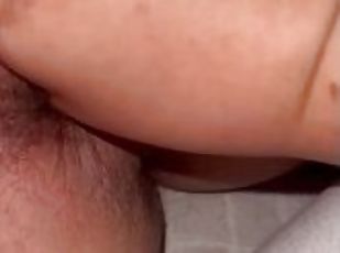 Latina’s hairy pussy getting fingered