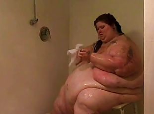 רחצה, ציצי-גדול, שמן, ענק-huge, נשים-בעל-גוף-גדולות, תחת-butt, מקלחת, מתפשט
